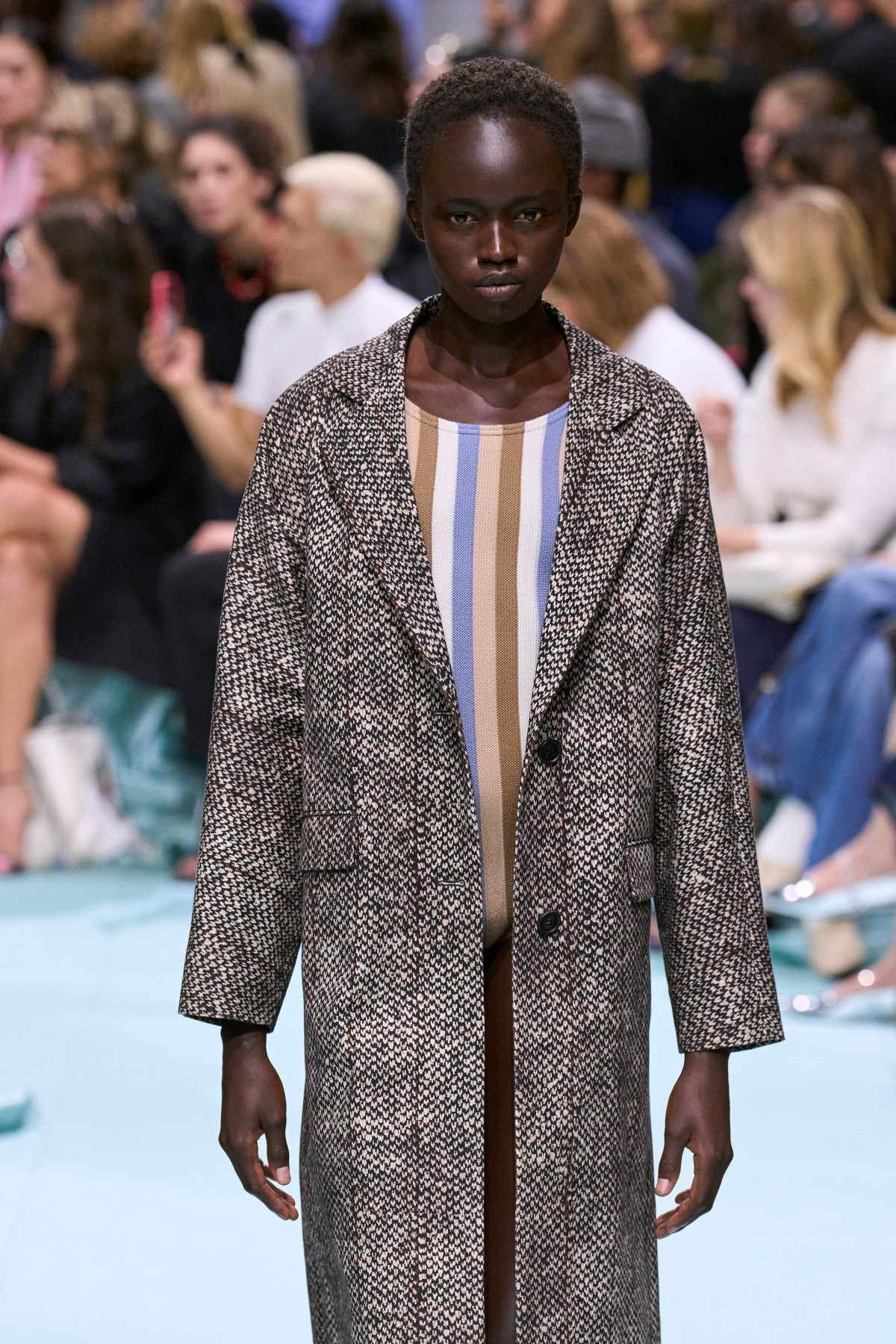 Смугастий купальник Prada